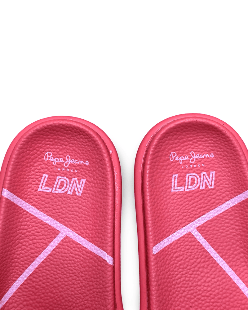 כפכף אופנתי לנשים בצבע ורוד נאון