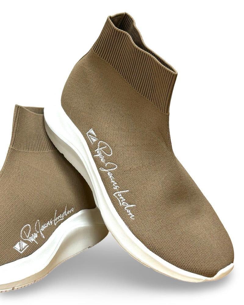 נעלי סניקרס גבוהות לנשים בשני צבעים