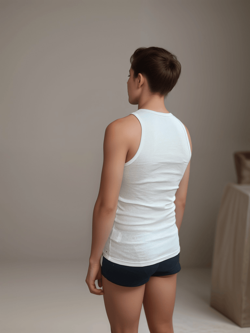 גופיית סבא בצבע לבן לגבר - Replay