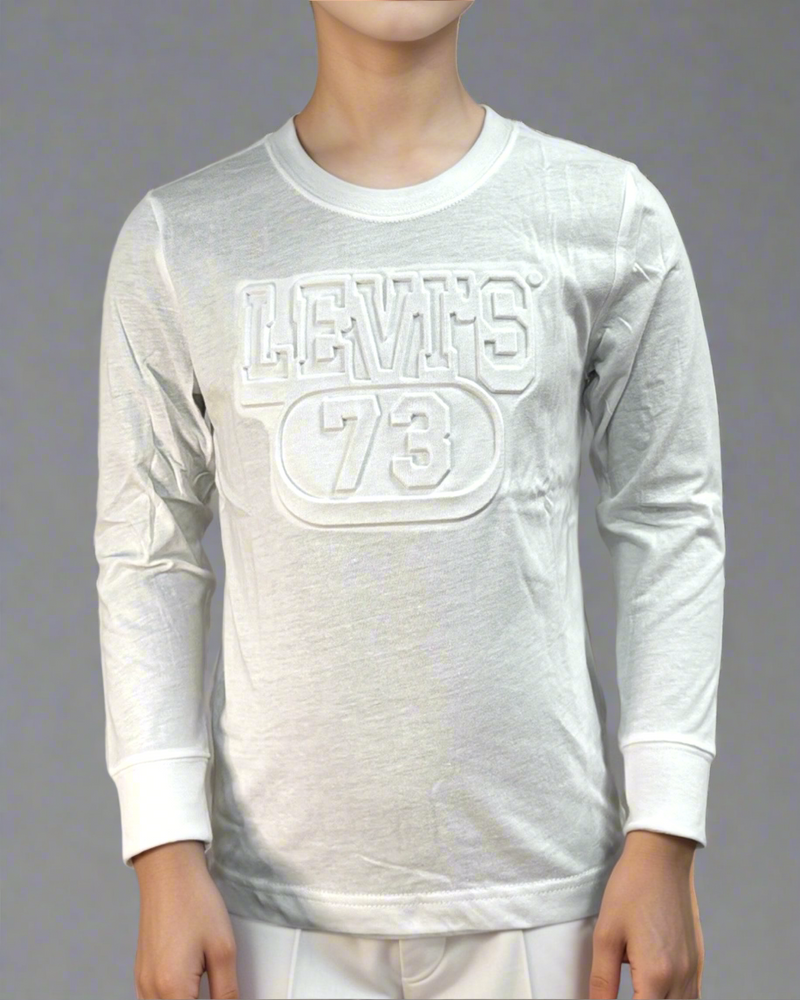 חולצת ליוויס מעבר לבנה לילד