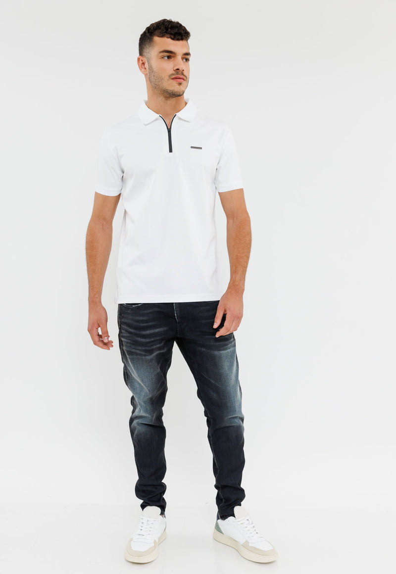 חולצת פולו שרוול קצר לגברים - מרסרייזד