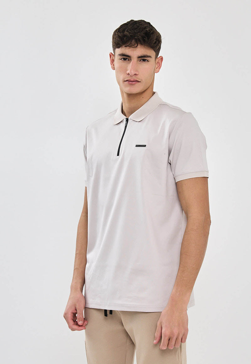 חולצת פולו שרוול קצר לגברים - מרסרייזד