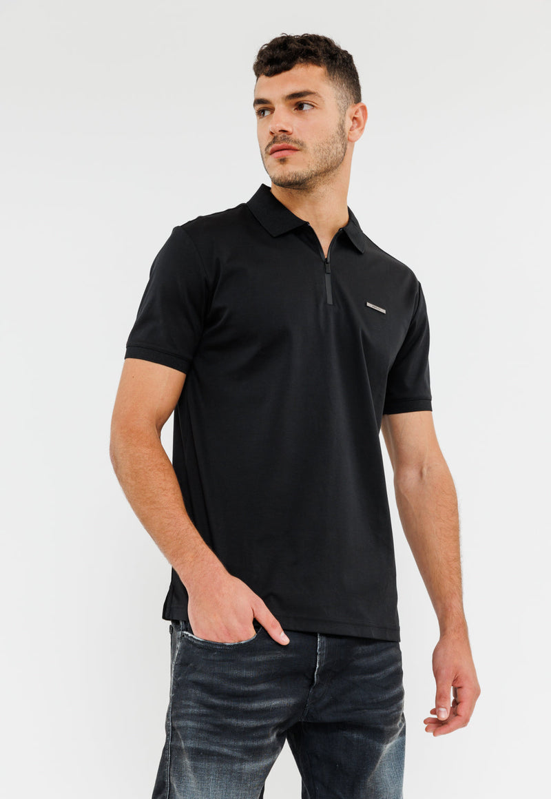 חולצת פולו שרוול קצר לגברים - מרסרייזד