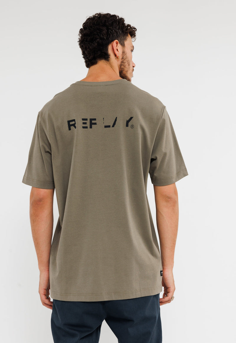 חולצת טי שירט קצרה לגברים - כותנה אוברסייז