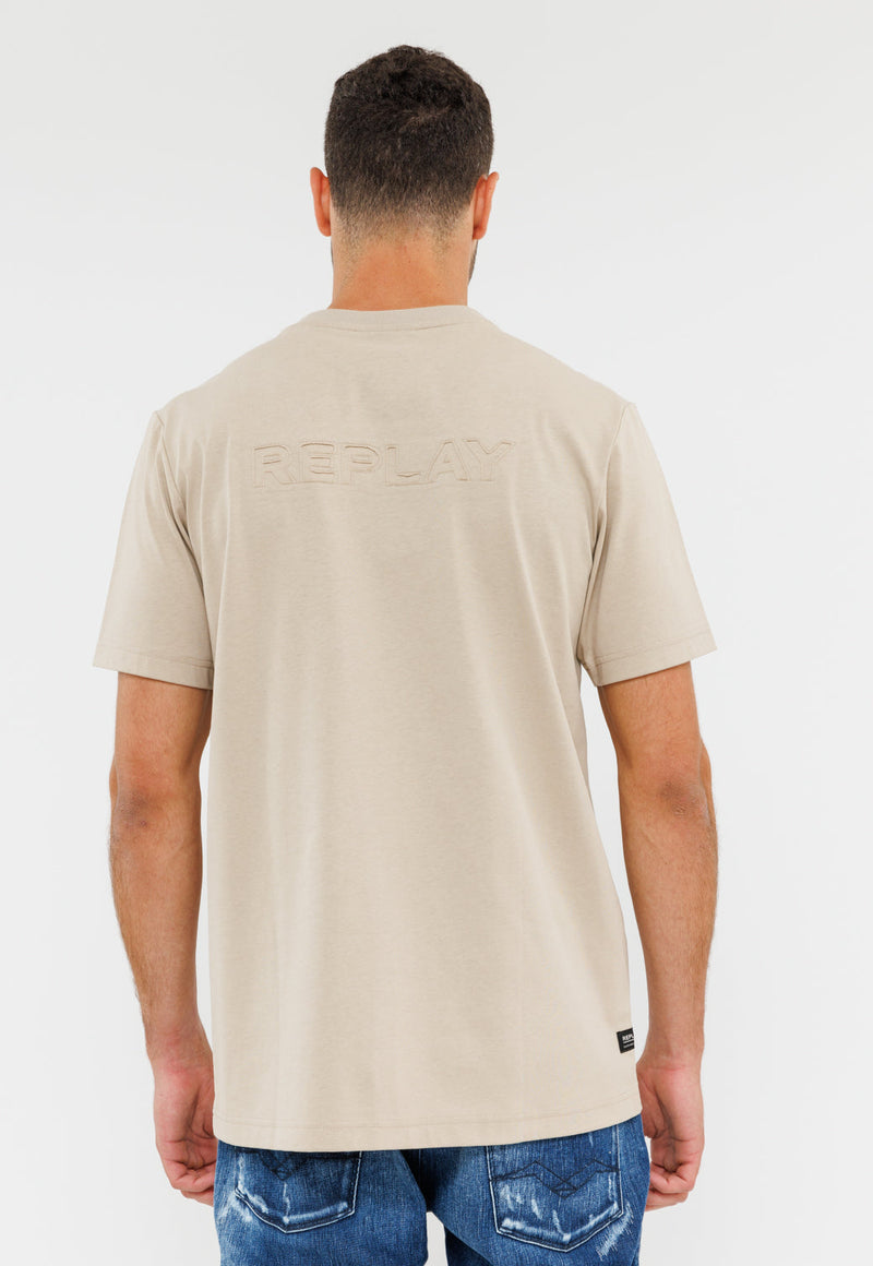 חולצת טי שירט קצרה לגברים - כותנה אוברסייז