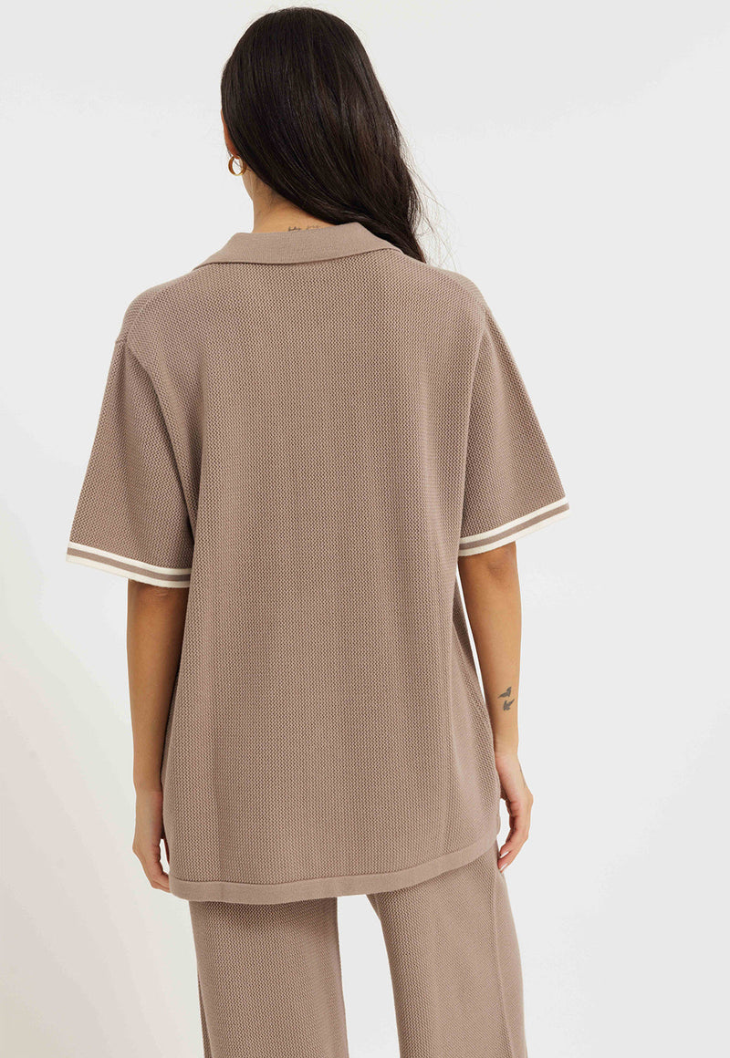 חולצת רשת מכופתרת לנשים מבית ריפליי