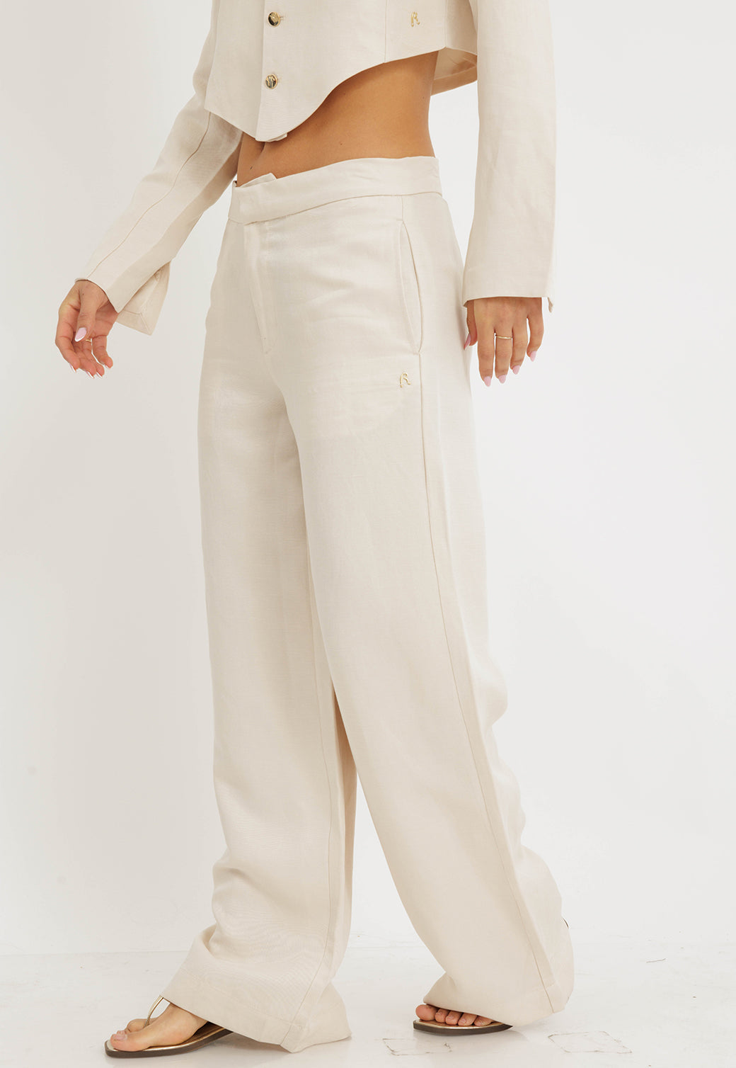 מכנסי פשתן ארוכים לנשים מבית ריפליי