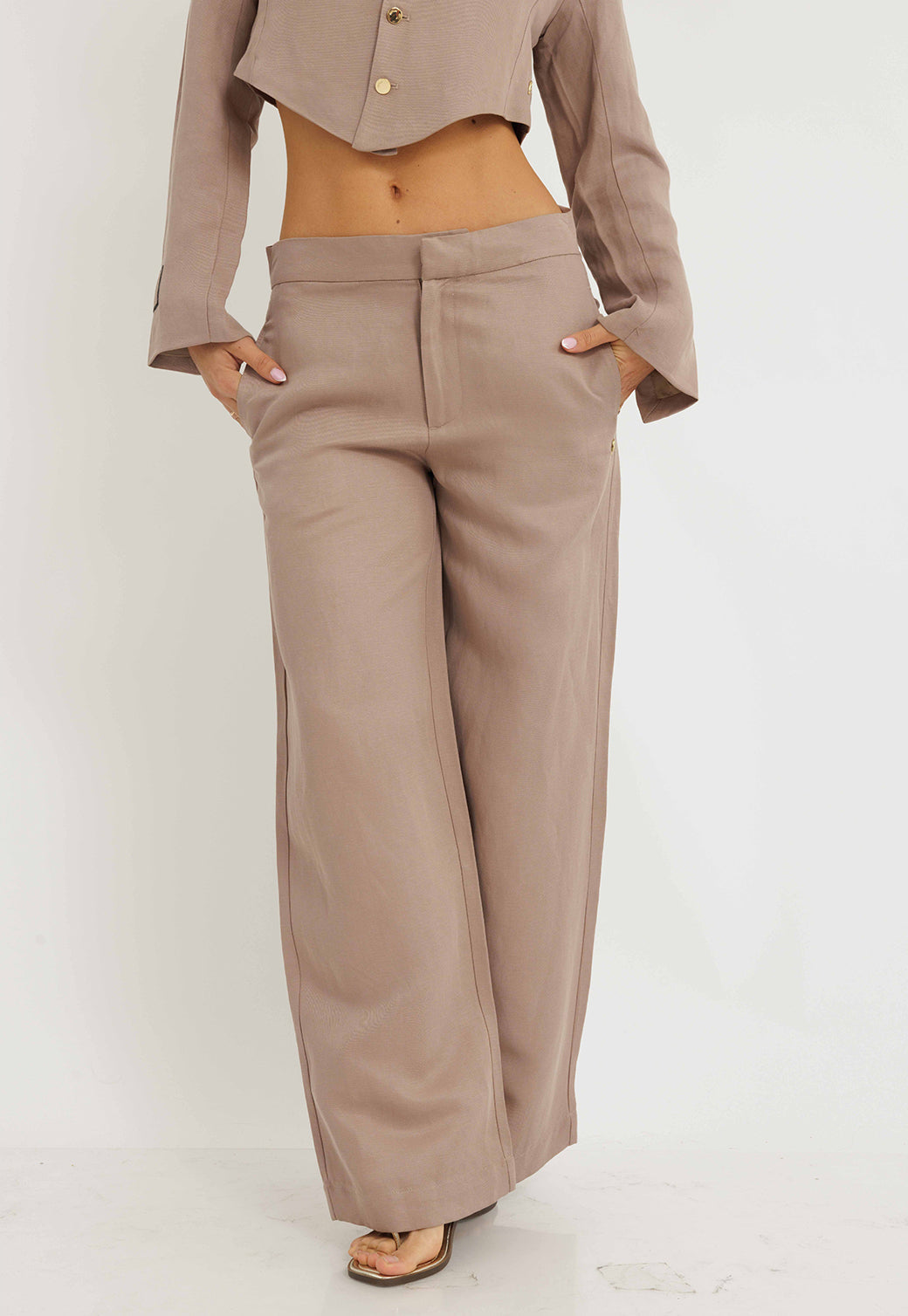 מכנסי פשתן ארוכים לנשים מבית ריפליי