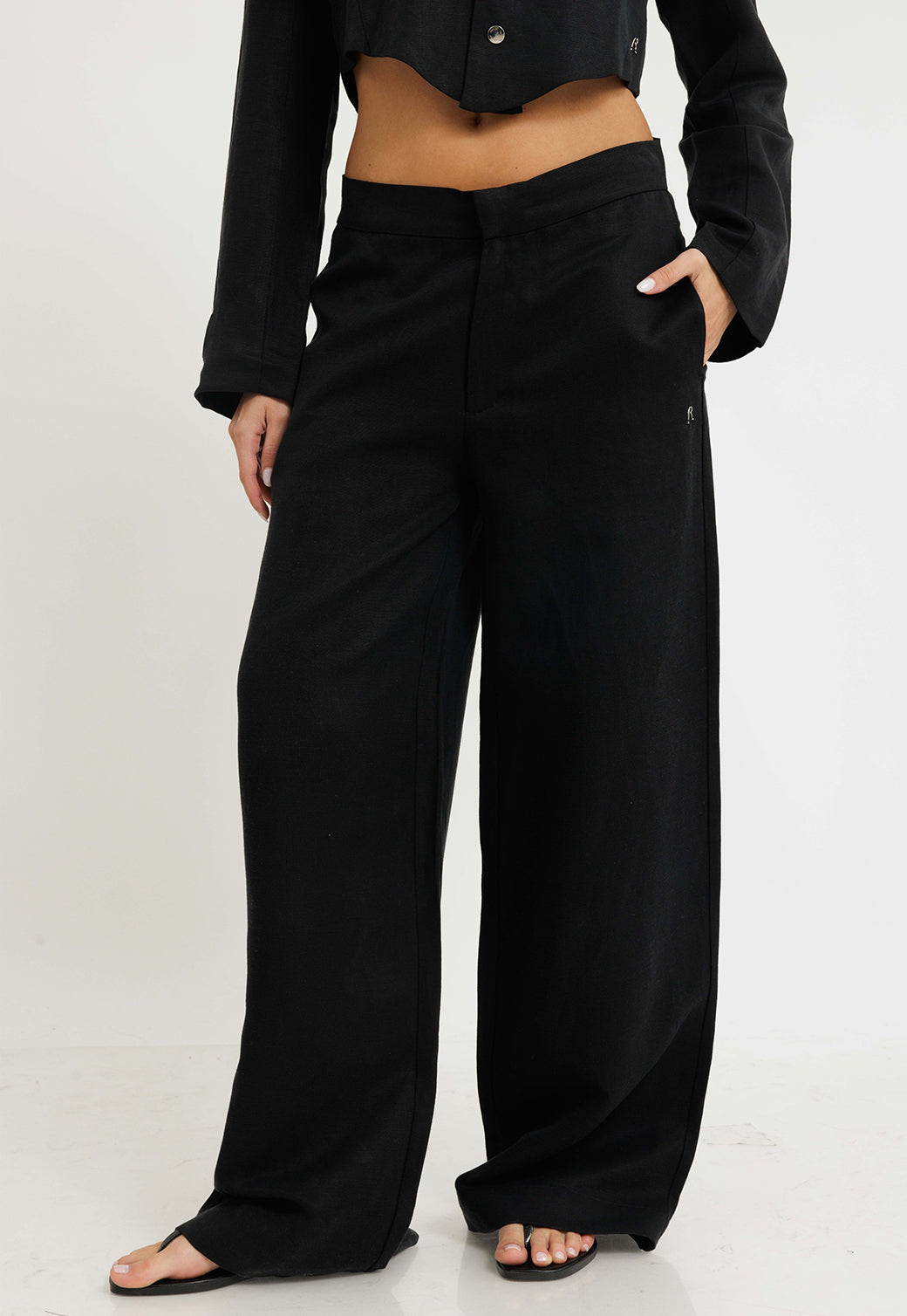 מכנסי פשתן ארוכים לנשים מבית ריפליי