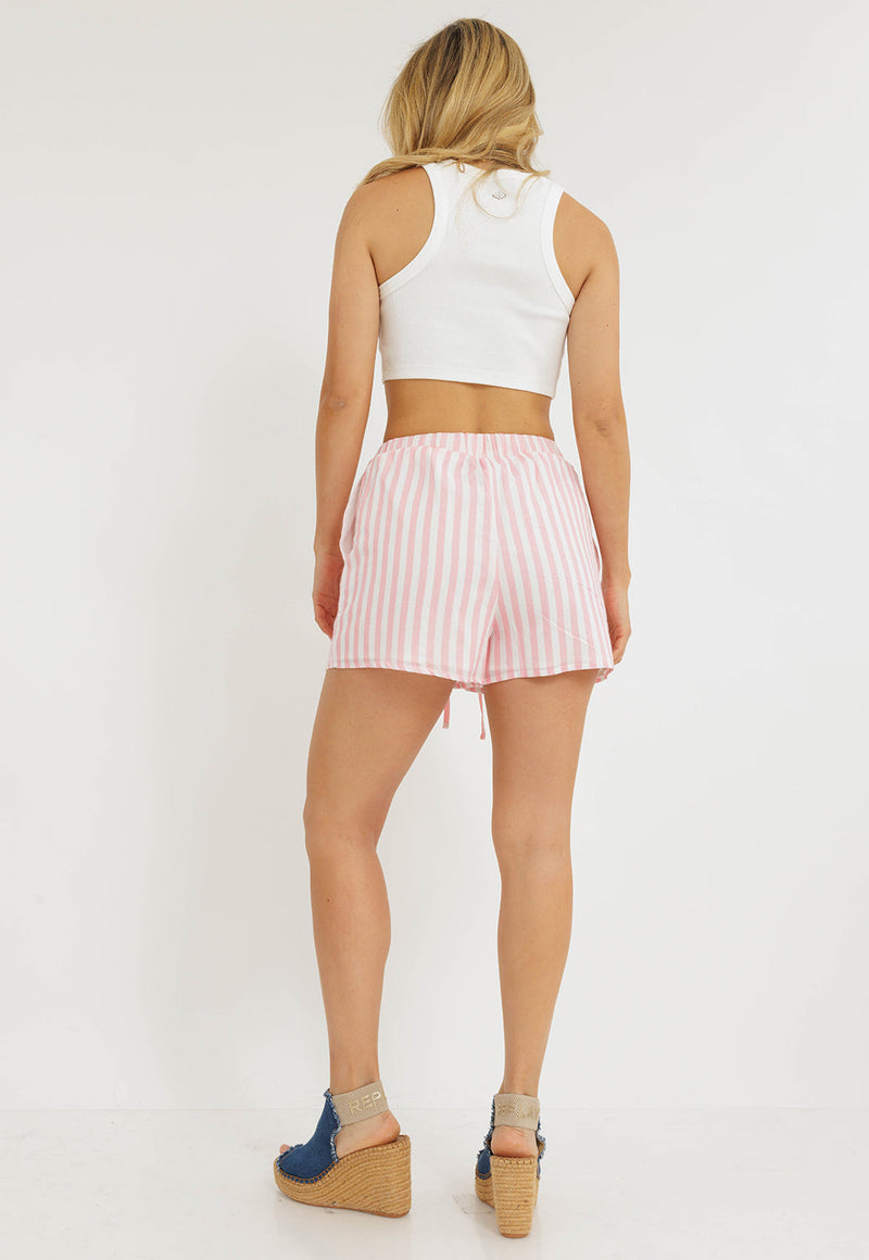 מכנסי כותנה פסים לנשים מבית ריפליי