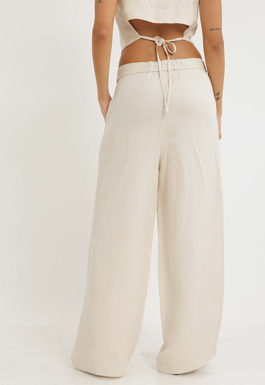 מכנסיים ארוכים מפשתן לנשים מבית ריפליי