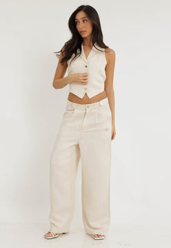 מכנסיים ארוכים מפשתן לנשים מבית ריפליי