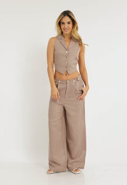 מכנסיים ארוכים מפשתן לנשים מבית ריפליי