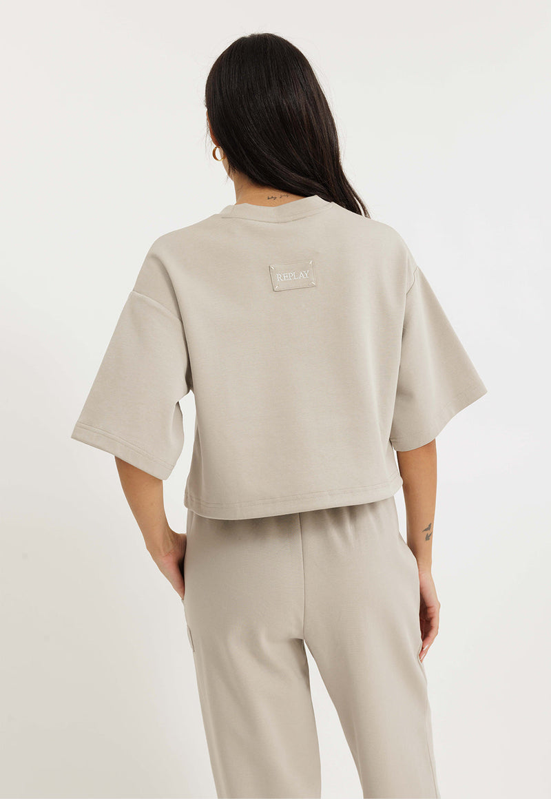 חולצת אינטרלוק קצרה לנשים מבית ריפליי