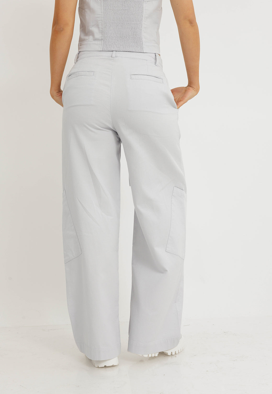 מכנסי פשתן ארוכים מסט לנשים מבית ריפליי