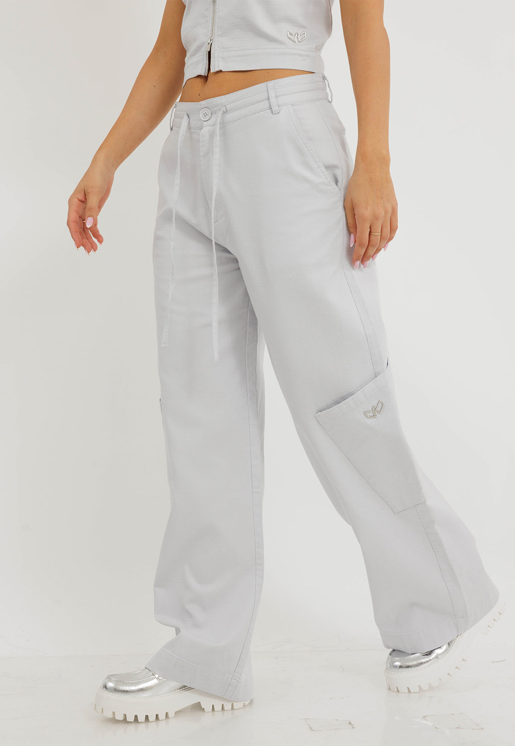 מכנסי פשתן ארוכים מסט לנשים מבית ריפליי