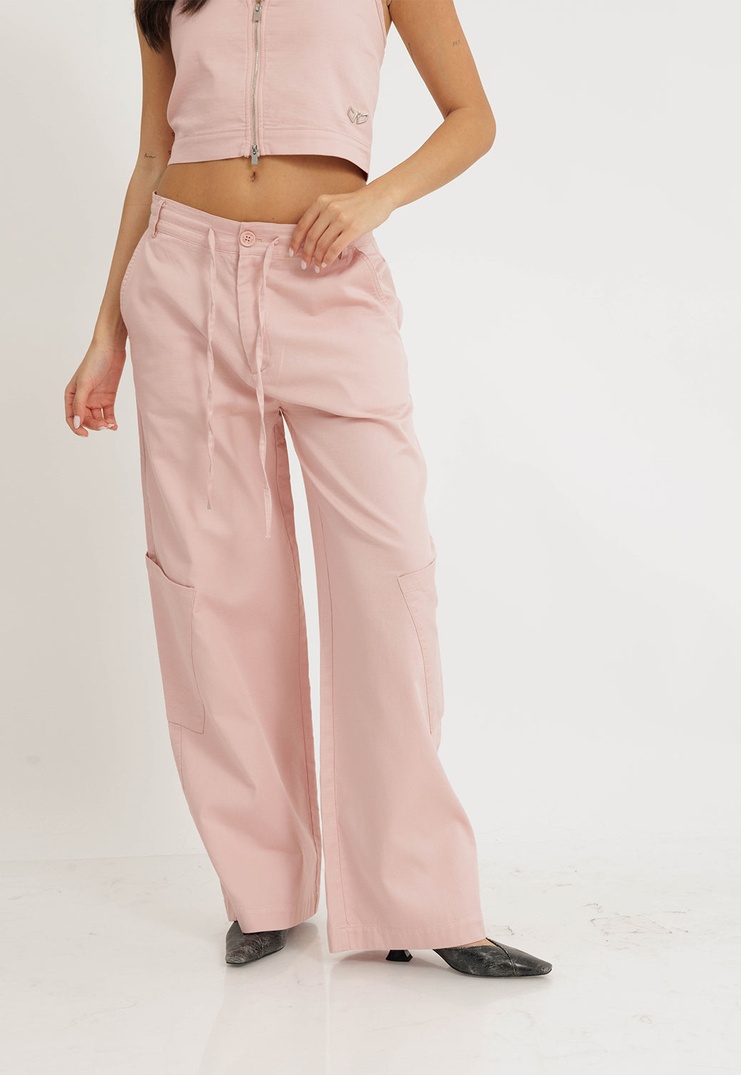 מכנסי פשתן ארוכים מסט לנשים מבית ריפליי