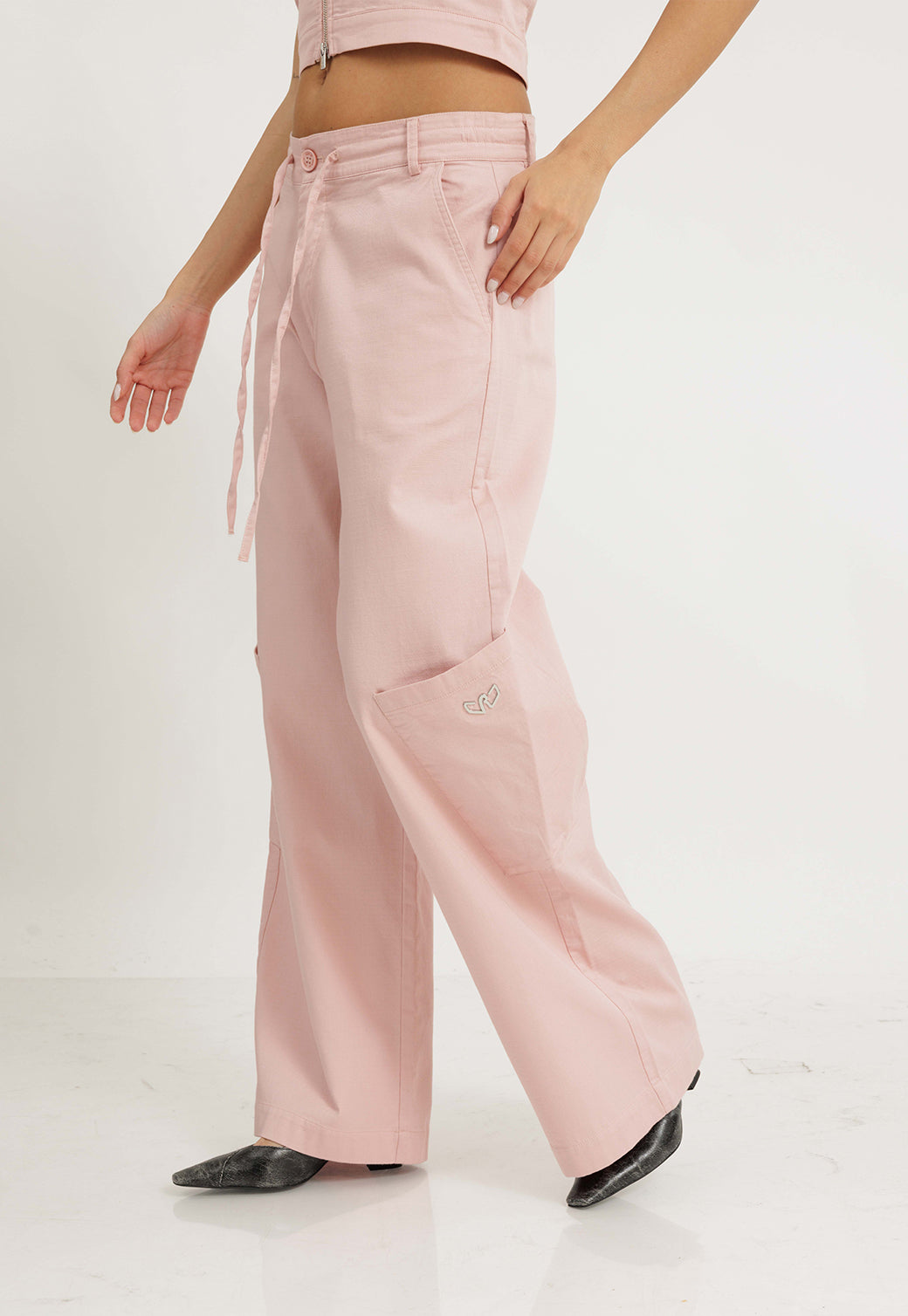 מכנסי פשתן ארוכים מסט לנשים מבית ריפליי