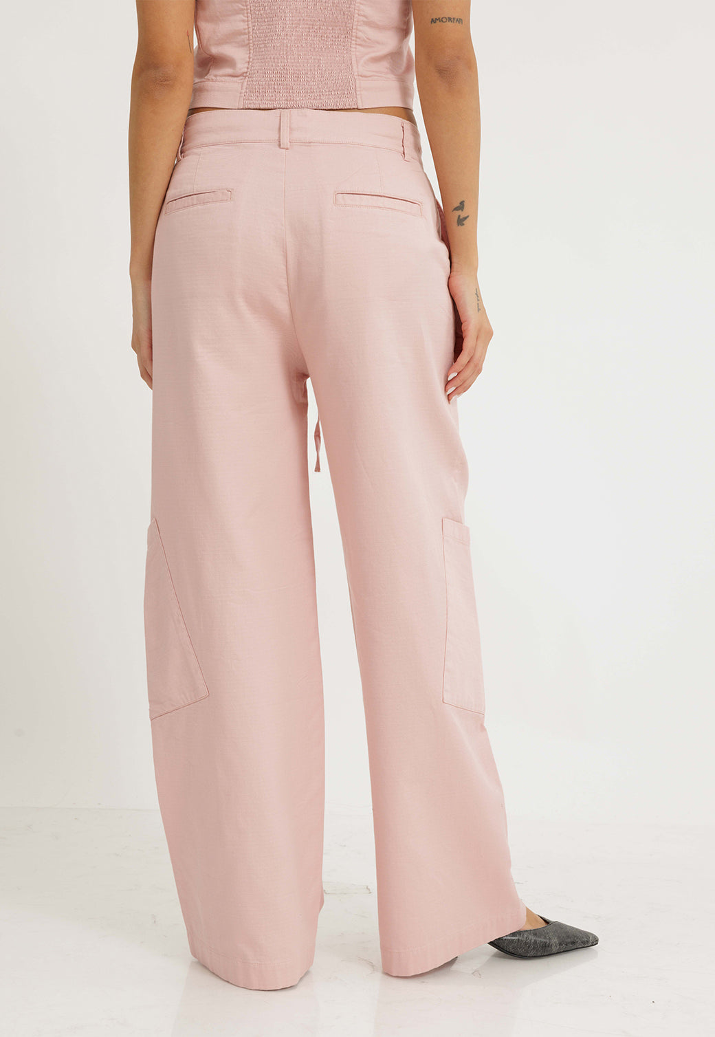 מכנסי פשתן ארוכים מסט לנשים מבית ריפליי