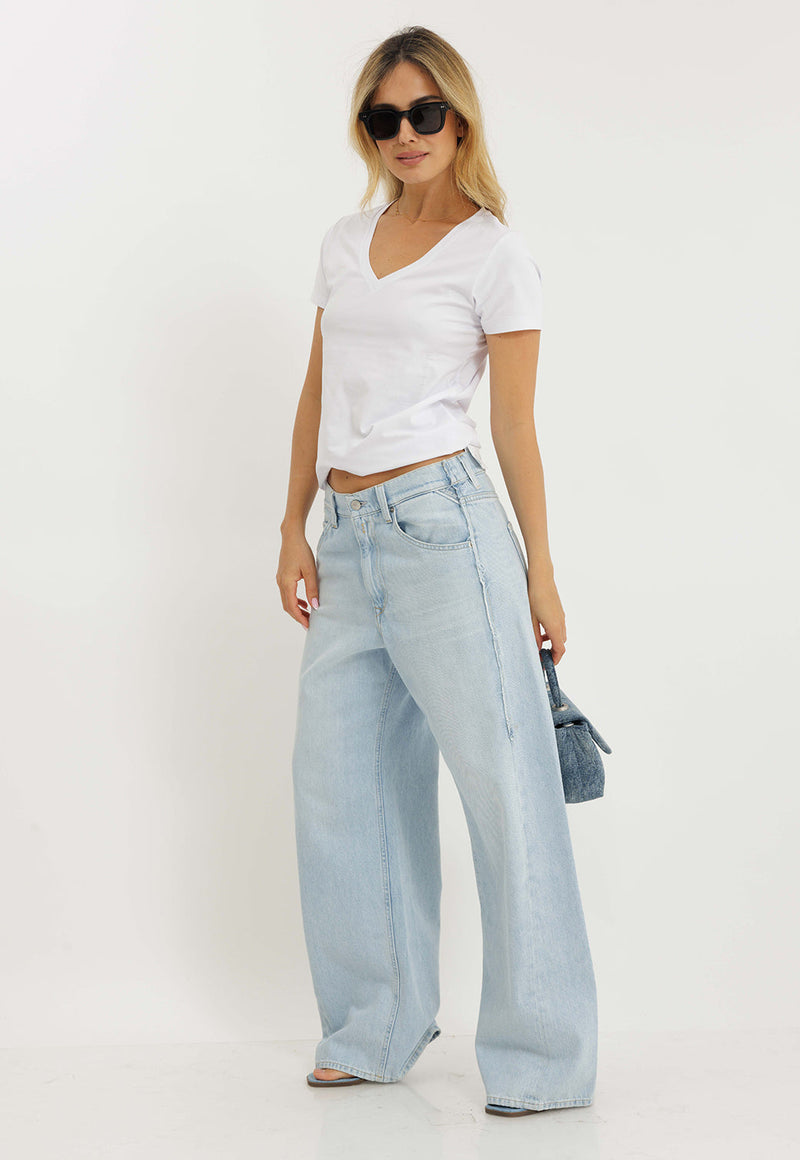 חולצת לייקרה קצרה לנשים מבית ריפליי