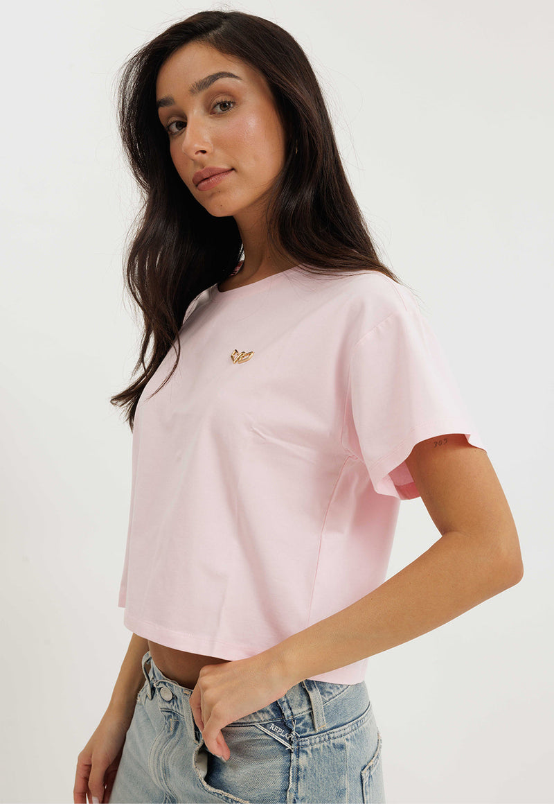 חולצת לייקרה קצרה לנשים מבית ריפליי