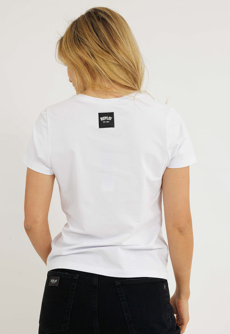 חולצת לייקרה קצרה לנשים מבית ריפליי