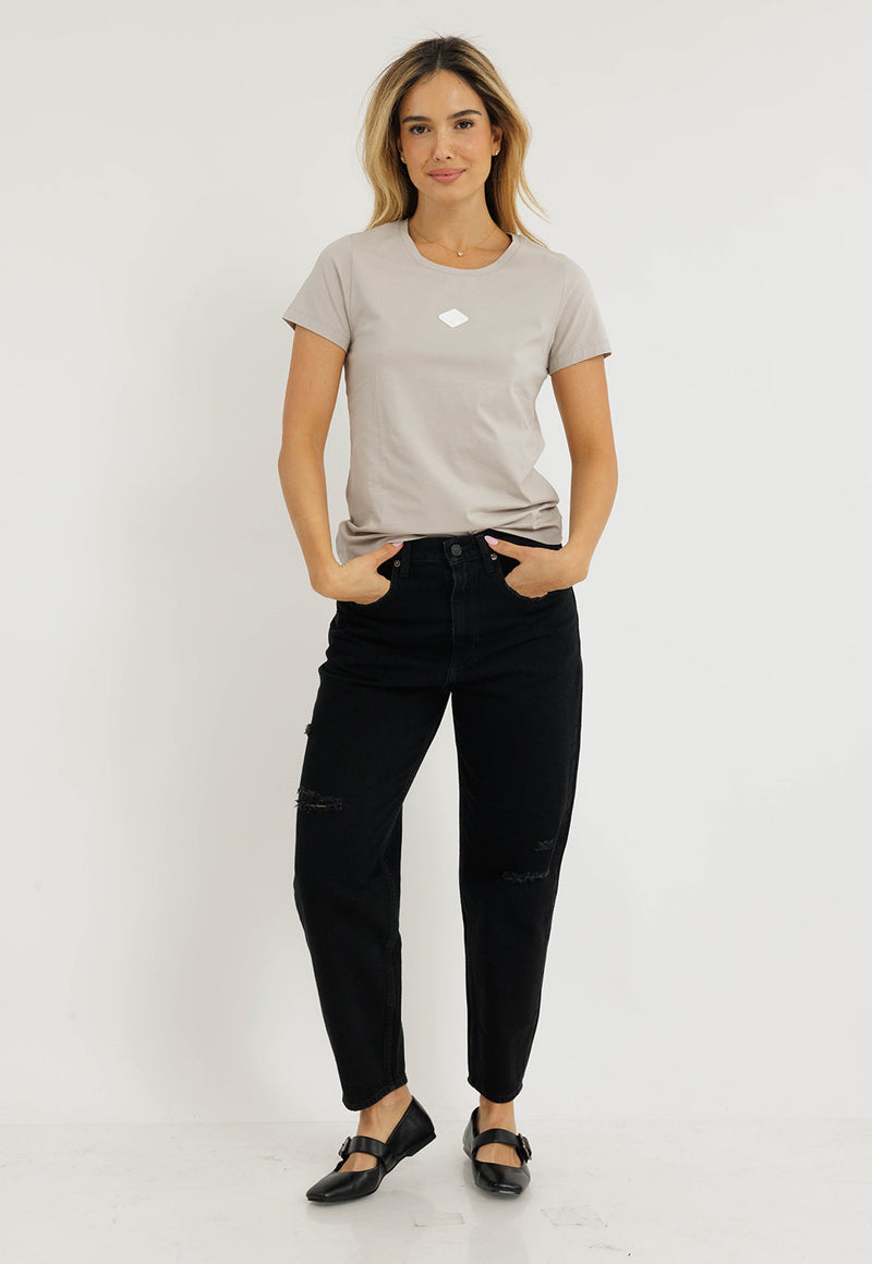 חולצת לייקרה קצרה לנשים מבית ריפליי