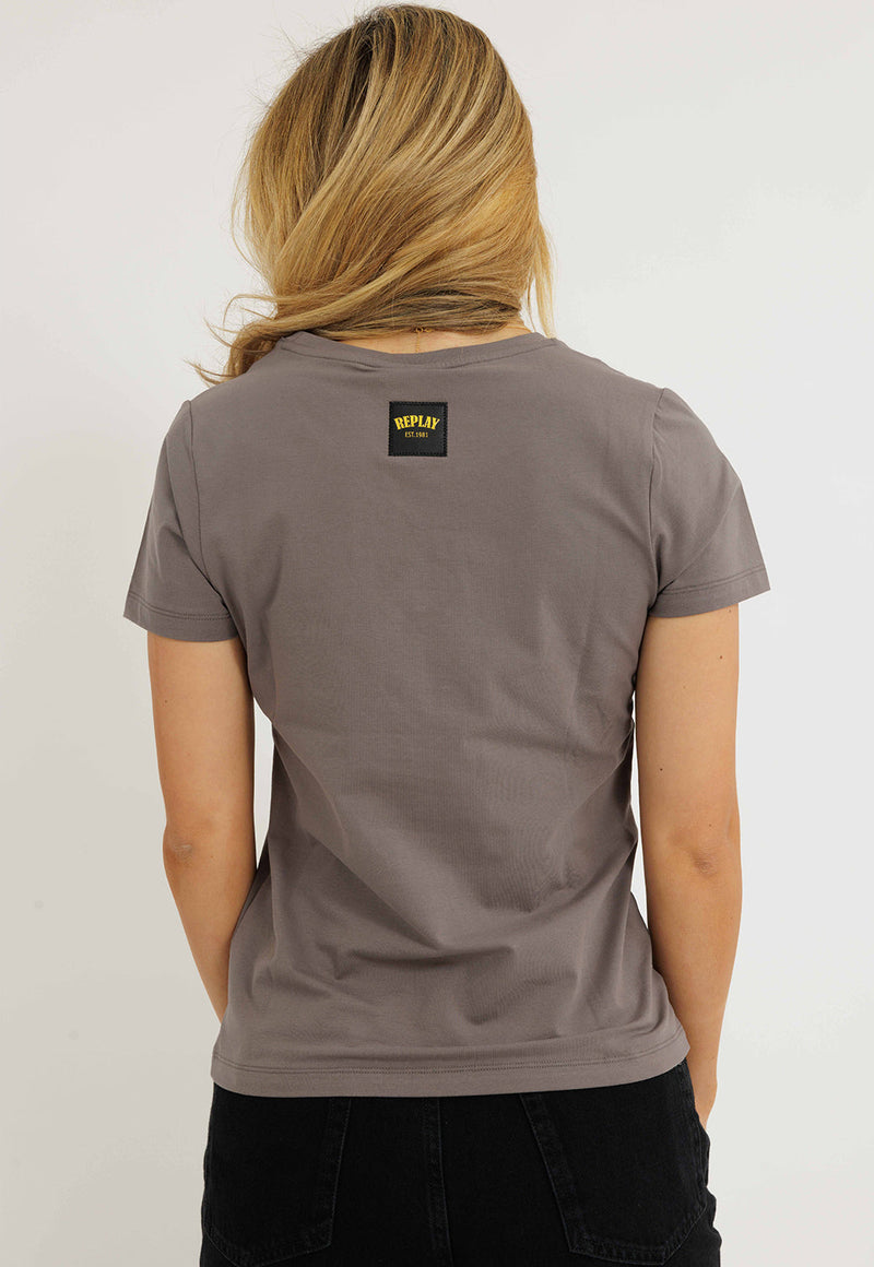 חולצת לייקרה קצרה לנשים מבית ריפליי