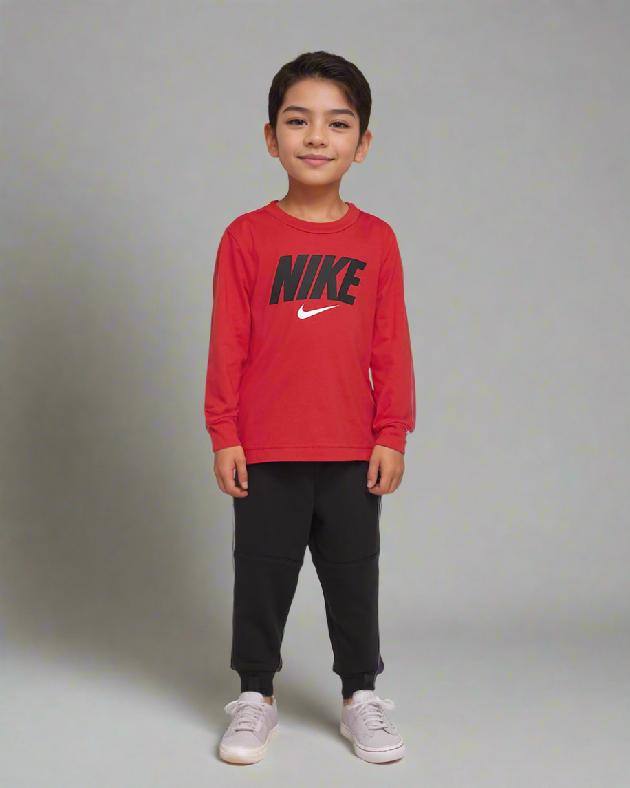 סט שתי חלקים עם חולצה ארוכה מבית נייקי | לתינוקות-ילדים