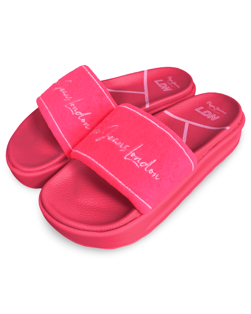 כפכף אופנתי לנשים בצבע ורוד נאון