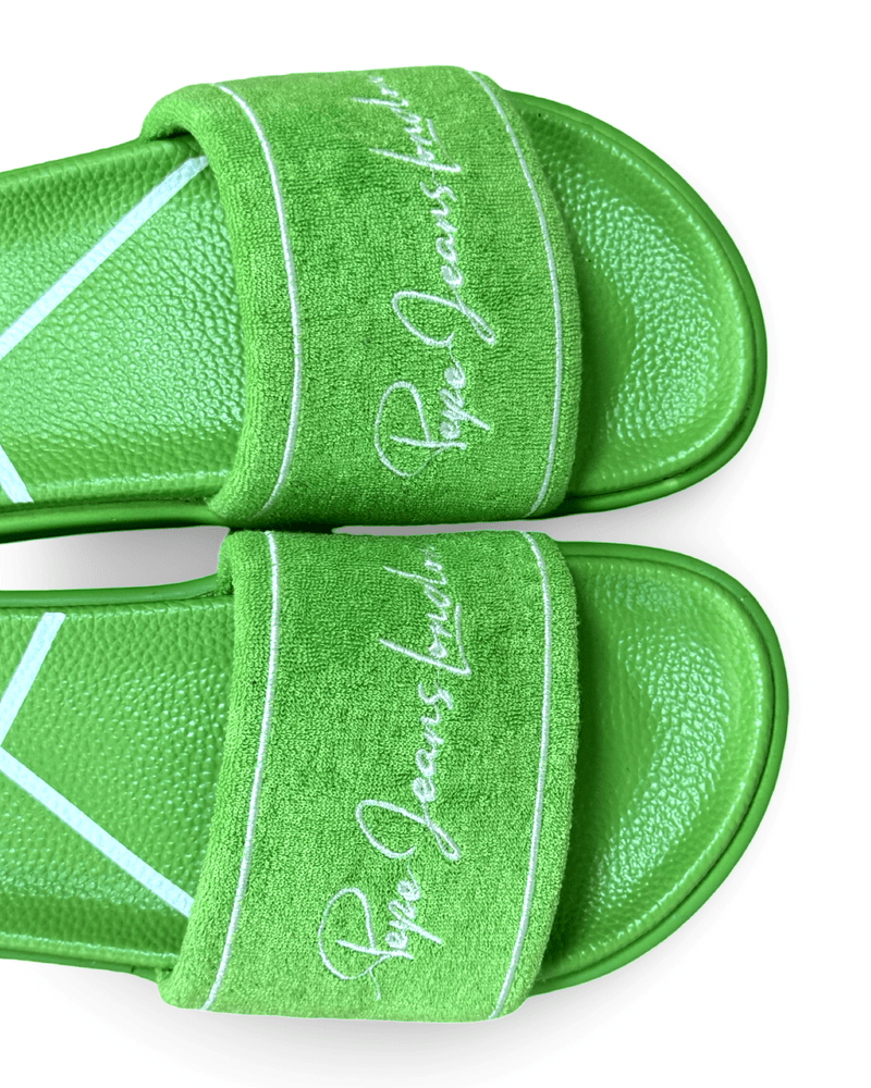 כפכף אופנתי לנשים בצבע ירוק נאון