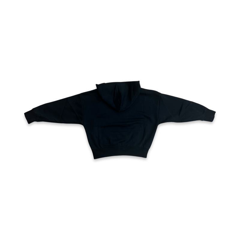 קפוצון שחור עם זהב לבנות-נערות