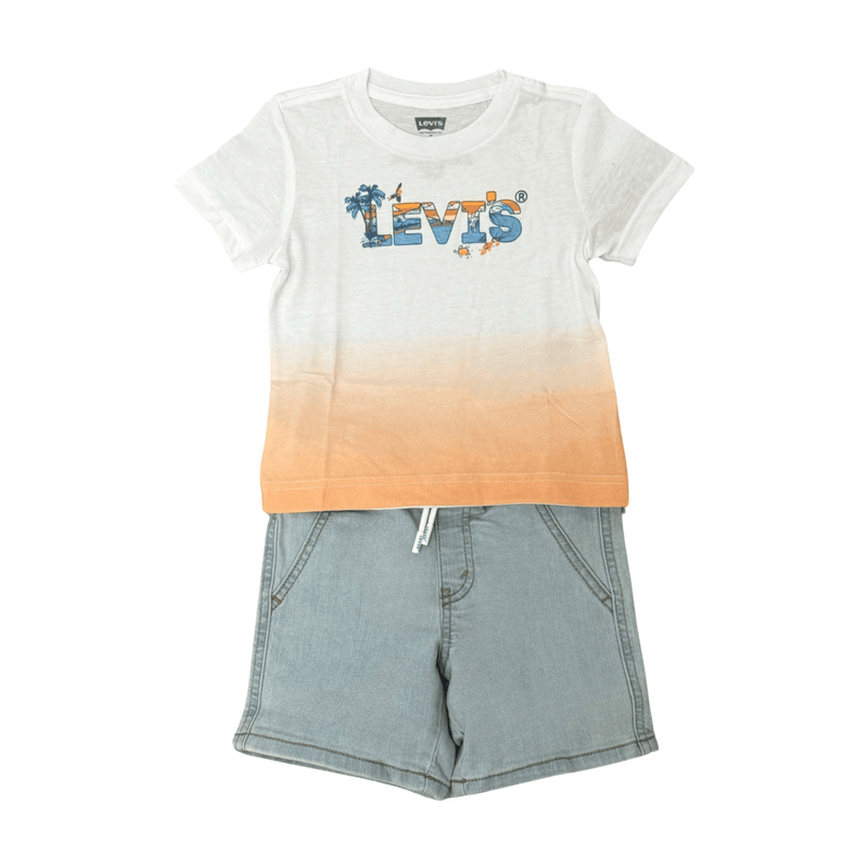 חליפת קיץ שני חלקים לבנים