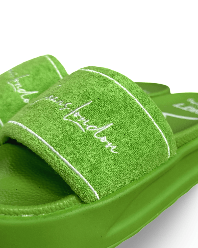 כפכף אופנתי לנשים בצבע ירוק נאון