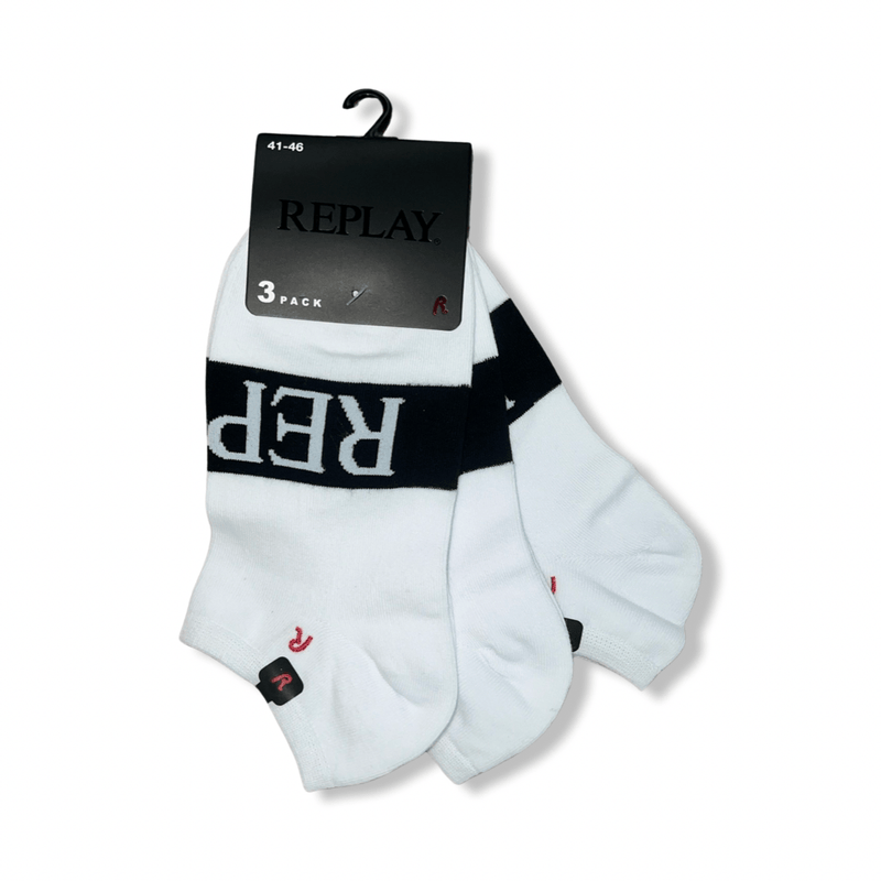 שלישיית גרבי חצי לגבר עם כיתוב