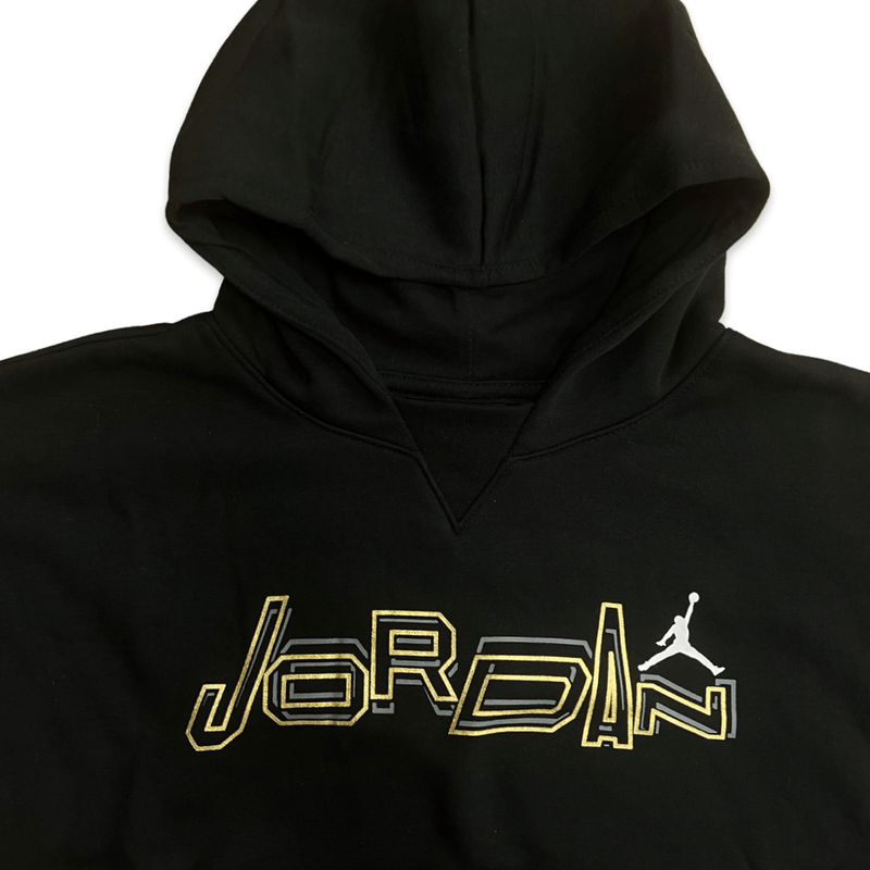 קפוצון שחור עם זהב לבנות-נערות