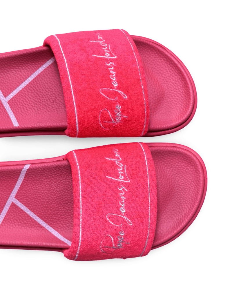 כפכף אופנתי לנשים בצבע ורוד נאון