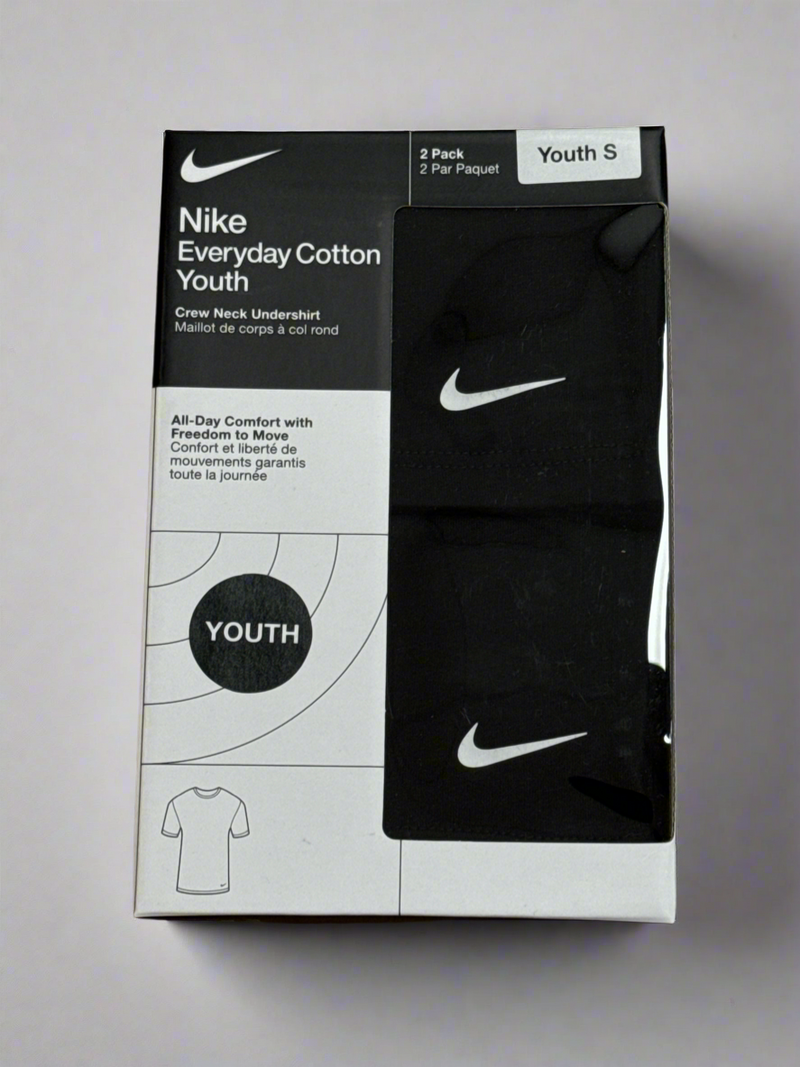 מארז 2 חולצת נייקי טי-שירט | צווארון עגול לנערים