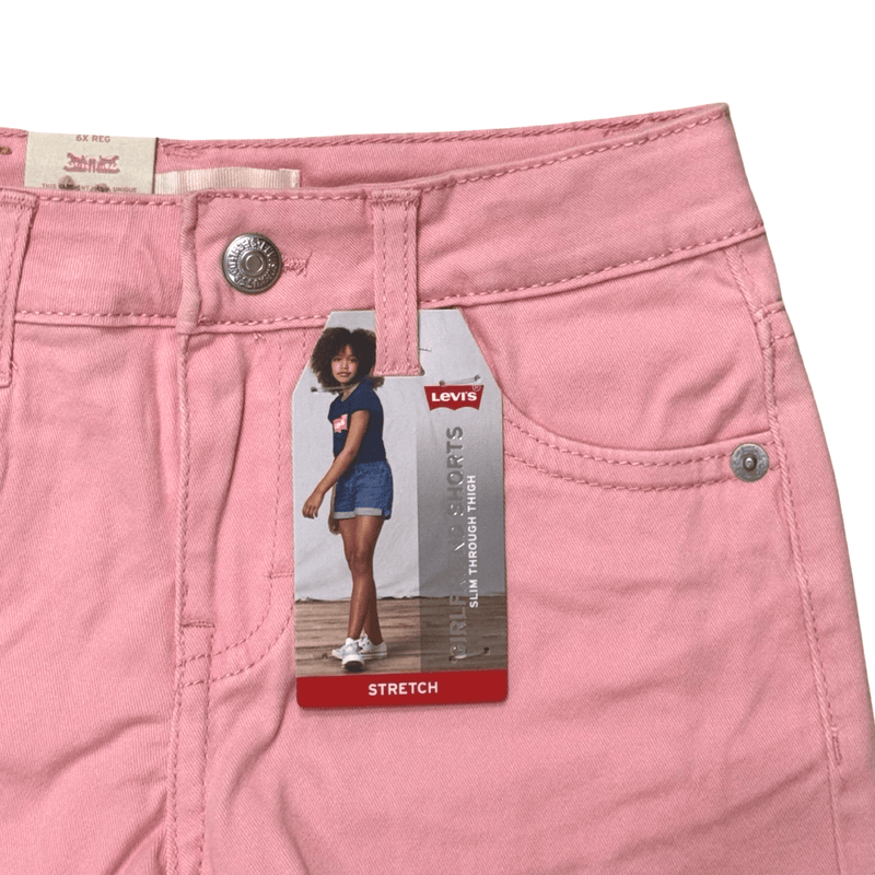 שורט ג׳ינס ורוד בהיר לבנות