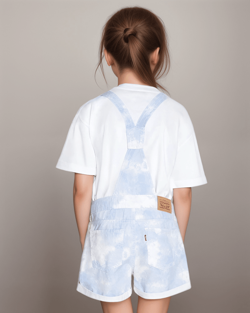 אוברול שורט עננים קצר לבנות - Levi’s