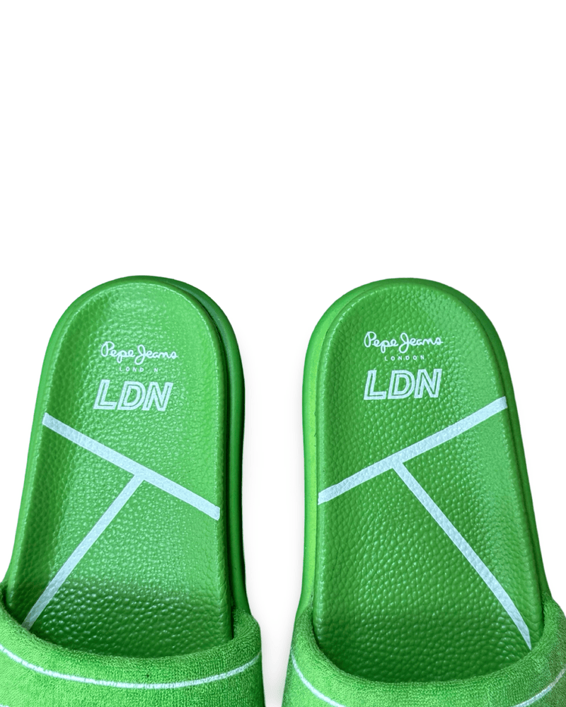 כפכף אופנתי לנשים בצבע ירוק נאון