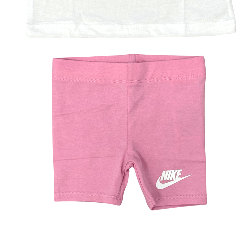 חליפת שתי חלקים עם טייץ קצר לבנות