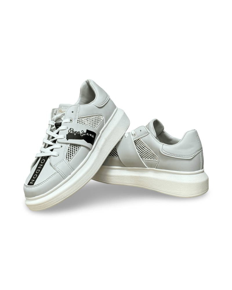 נעלי סניקרס בעיצוב משולב עם רשת לנשים