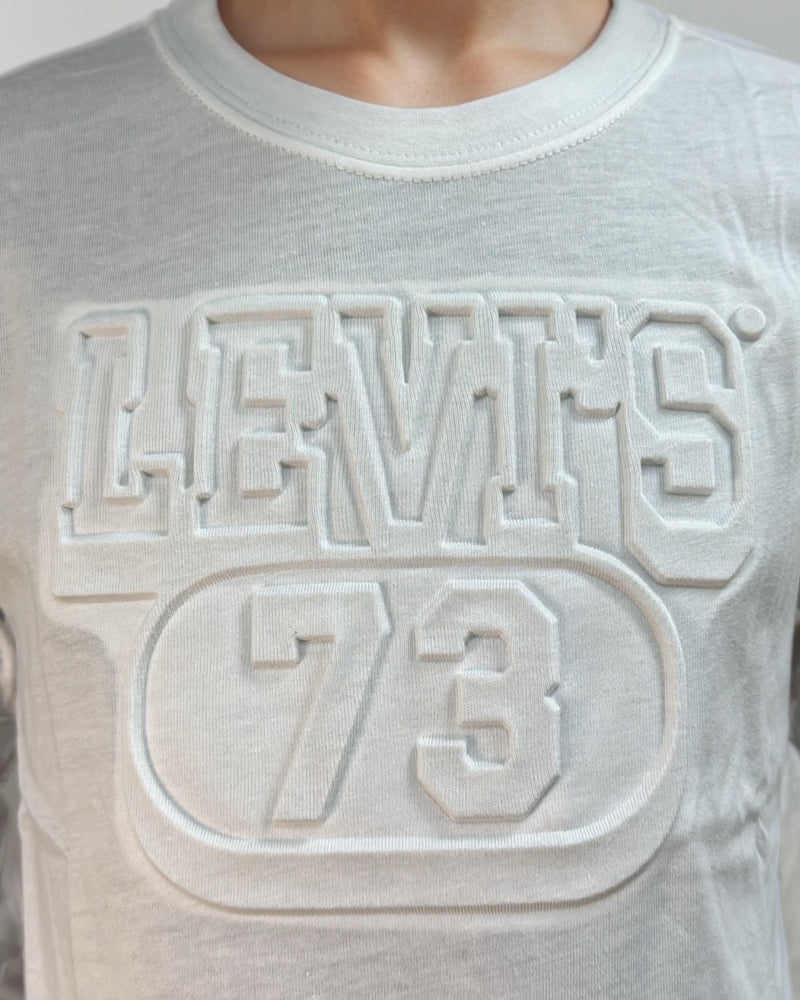 חולצת ליוויס מעבר לבנה לילד