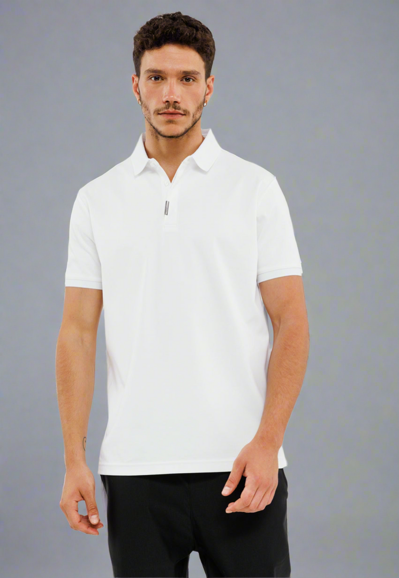 חולצת פולו שרוול קצר לגברים - מרסרייזד