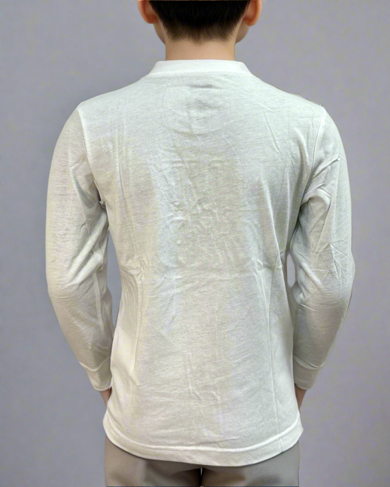 חולצת ליוויס מעבר לבנה לילד