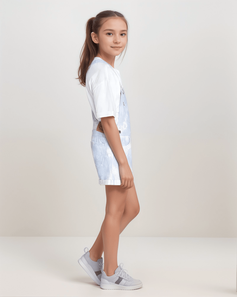 אוברול שורט עננים קצר לבנות - Levi’s