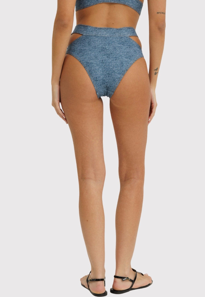 תחתון בגד ים סליפ דמוי ג׳ינס לנשים מבית ריפליי