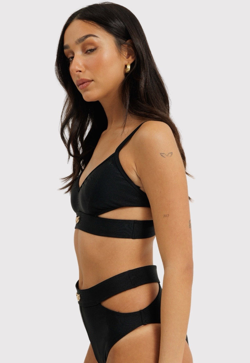 תחתון בגד ים סליפ דמוי ג׳ינס לנשים מבית ריפליי