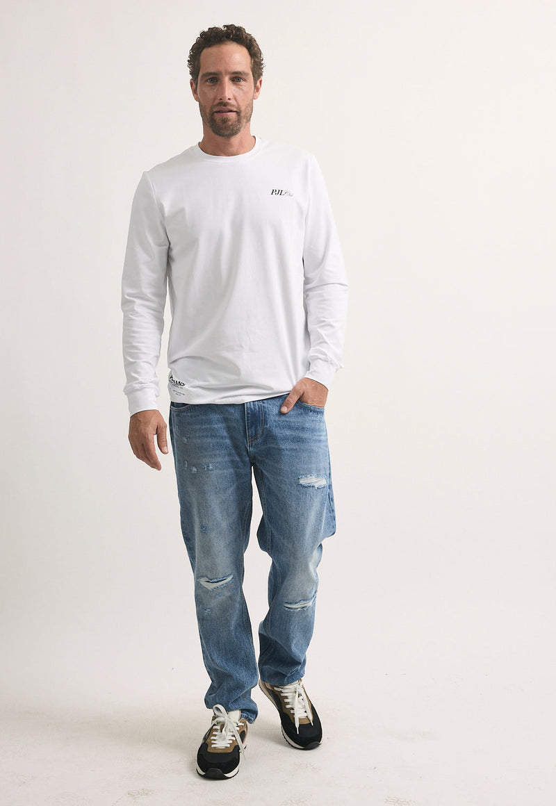 טי-שירט ארוך לגברים מבית פפה ג'ינס